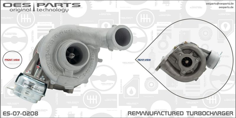 OES PARTS Kompresors, Turbopūte ES-07-0208